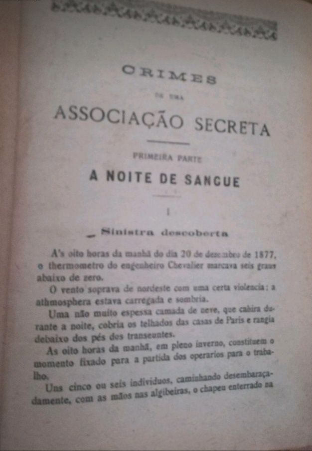 Crimes de uma associação secreta A noite de sangue