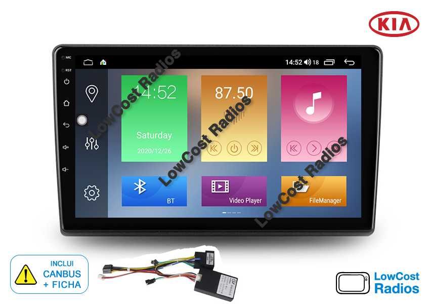 (NOVO) Rádio ANDROID 2DIN • KIA Ceed (2007 a 2012) • GPS WiFi BT