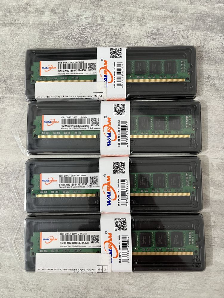 Нова оперативна пам'ять DDR3, 8 Gb. 16 Gb. 32Gb 1600 mHz.