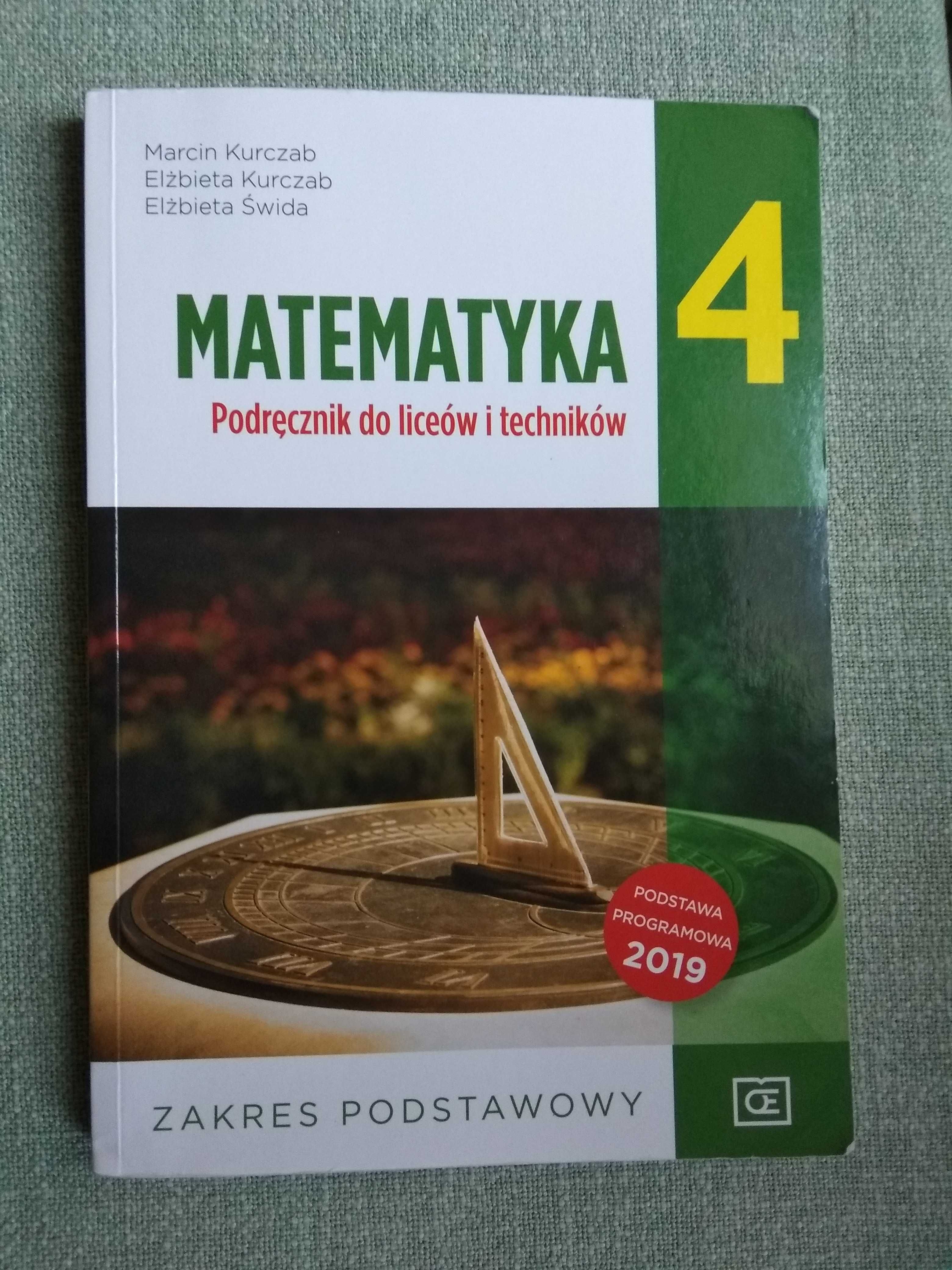 Matematyka Podręcznik 4 zakres podstawowy jak nowy + e-kod