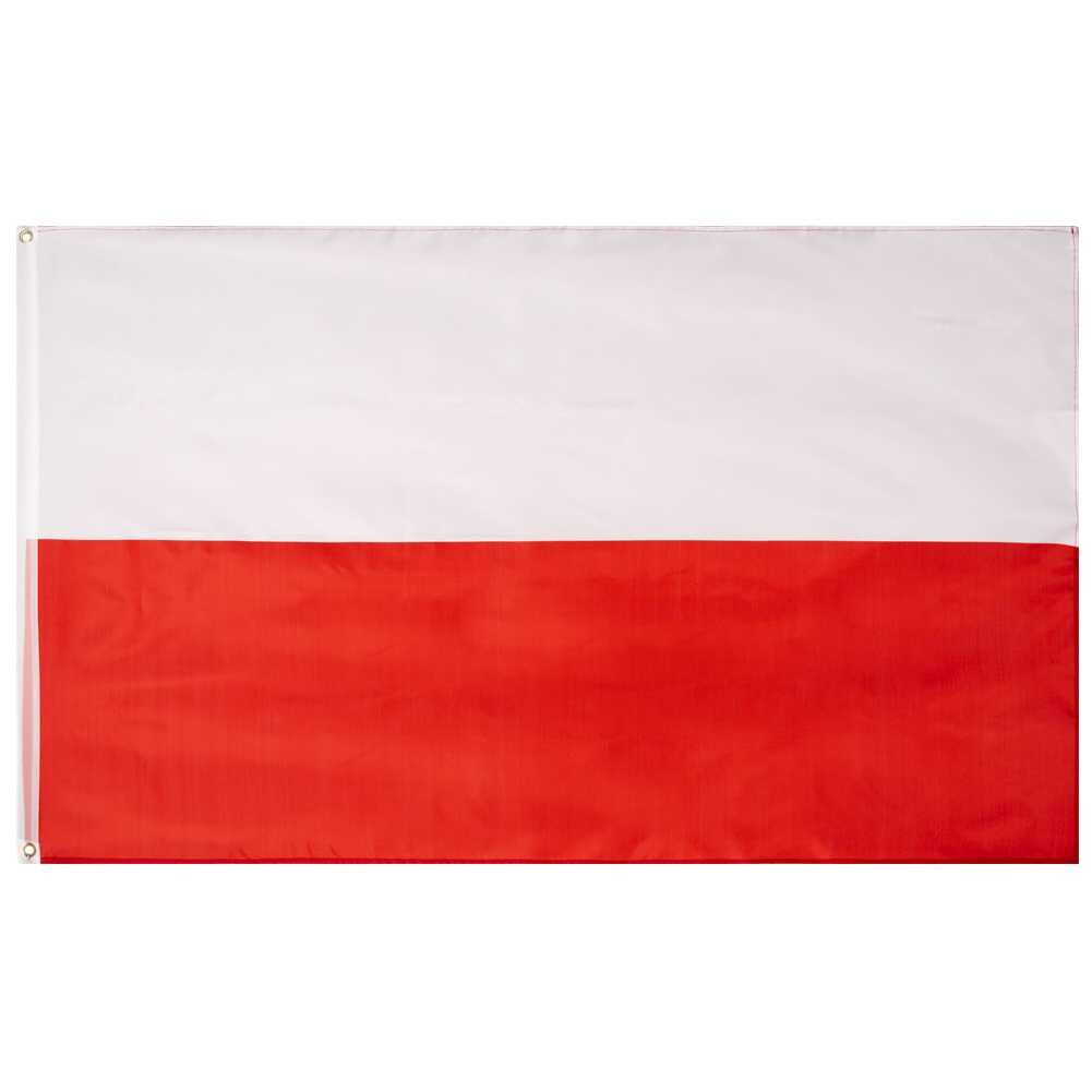 Flaga Polski 150 x 90 cm Polska na maszt MOCNA nitowane metalowe oczka