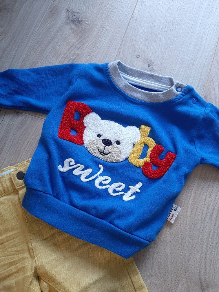74cm Bluza słodki misiu stan idealny sweterek