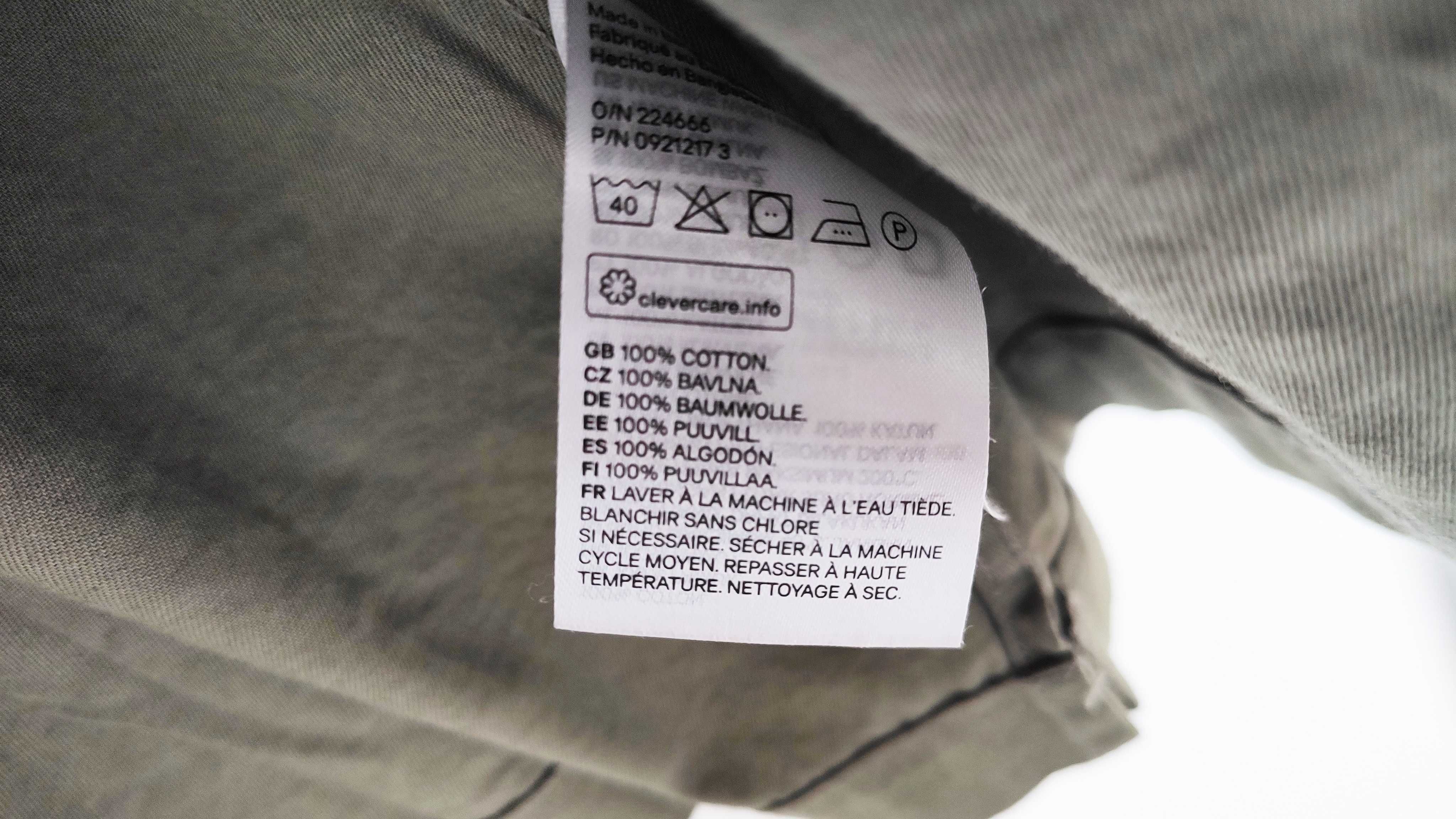 H&M nowa męska koszula kurtka koszulowa zielona khaki L