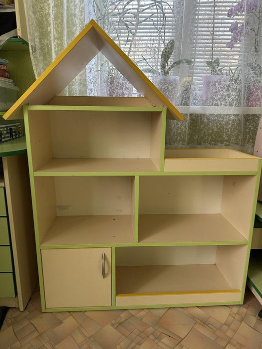 Стелаж- будиночок, Дитяче ліжко, столик