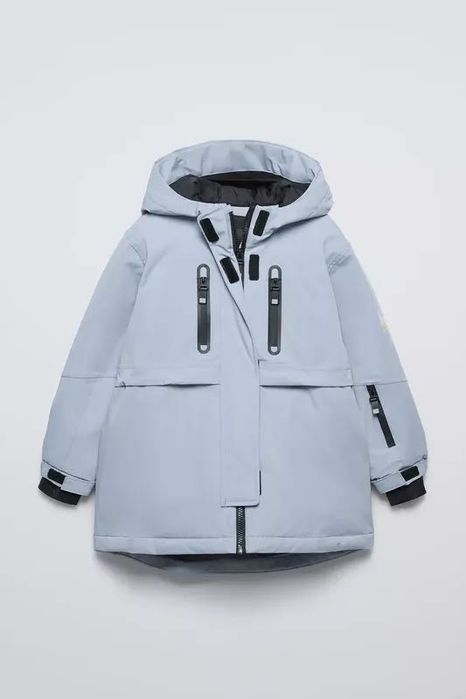 Куртка лижна Zara water-repellent розмір S-M, блакитний анорак