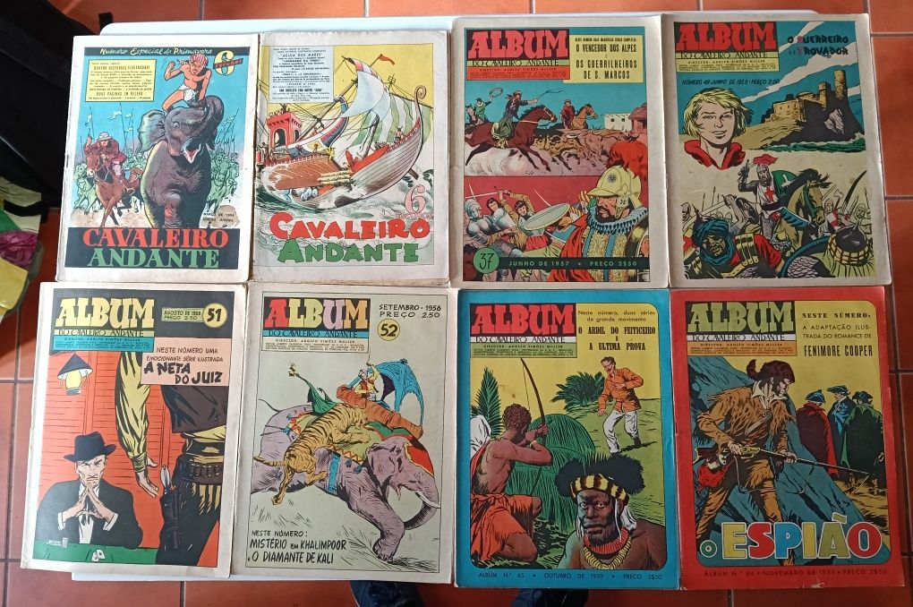 72 Livros Col. Tigre, Águia, Salgari, Pisca-Pisca, em Banda Dese