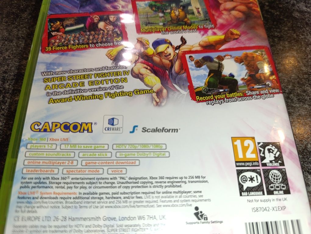 Super Street Fighter IV Arcade Edition Xbox 360 płyta bez rys sklep