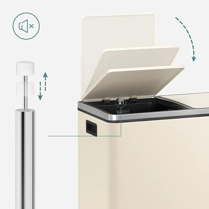 Kosz na odpady 2x30l