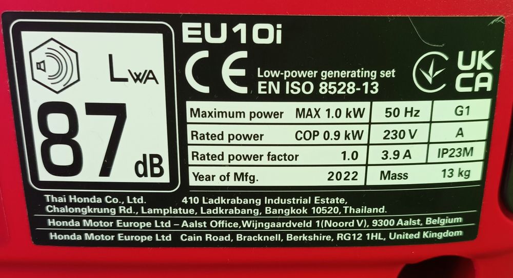 Generator, agregat pradotworczy Honda, supercichy!