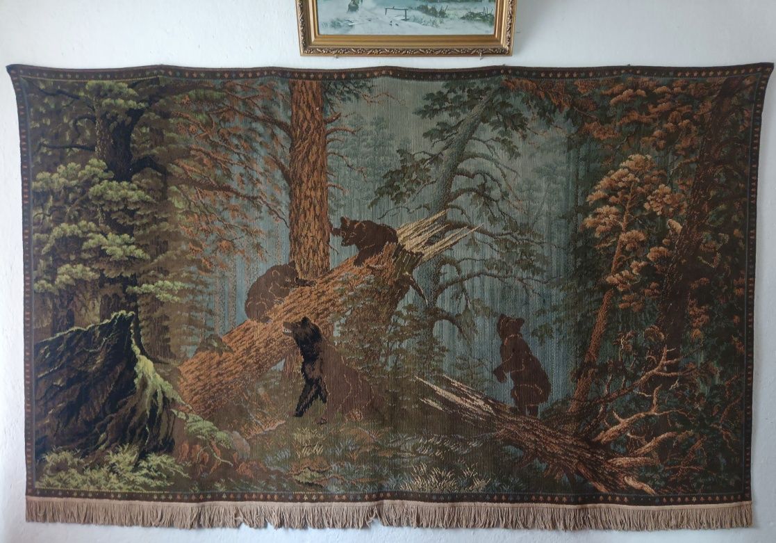 Антикварний килим Ранок у сосновому лісі  Ковер Утро в сосновому лесу