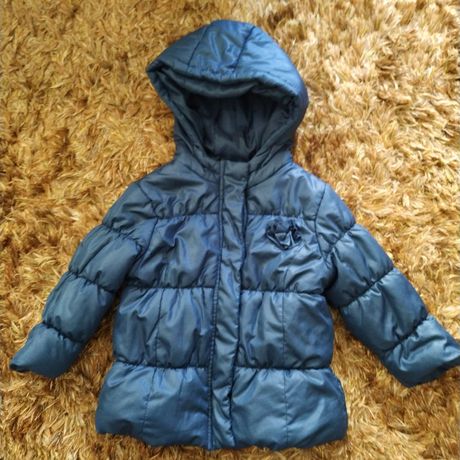 Blusão casaco azul escuro menina 82 cm ZARA