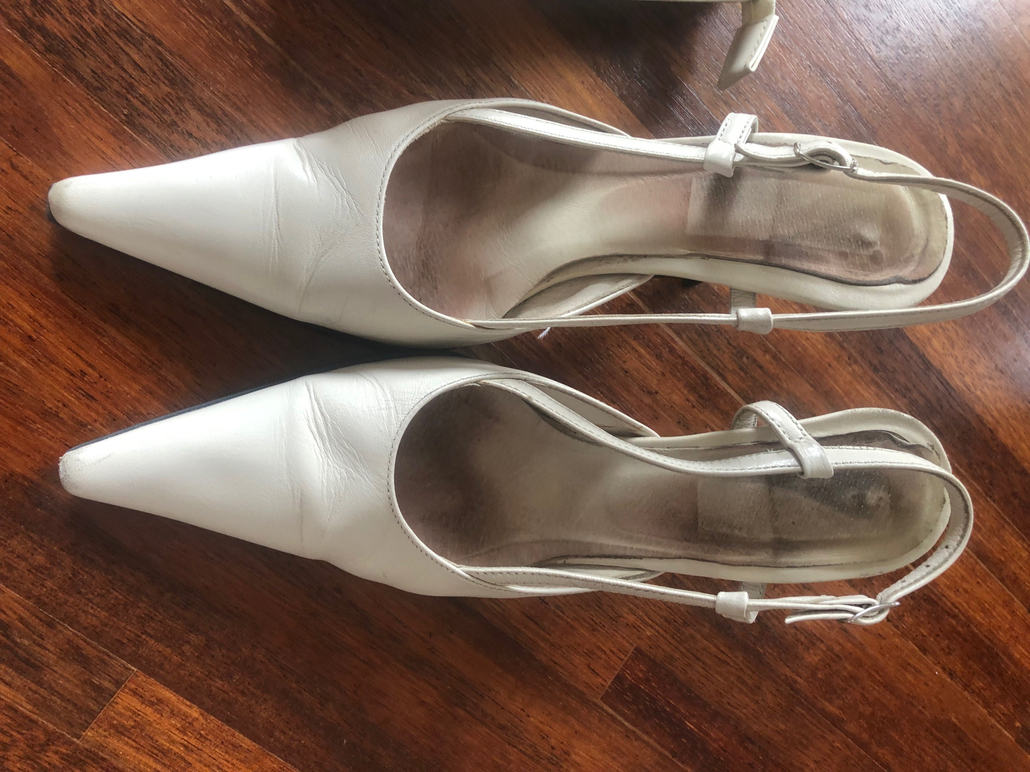 Buty i torebka, kolor ecru