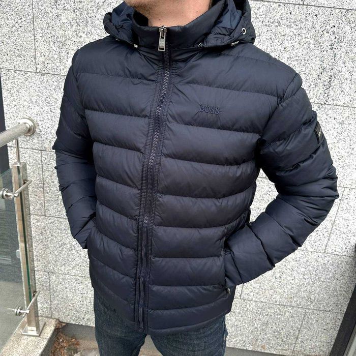 Зимова синя чоловіча куртка Hugo Boss