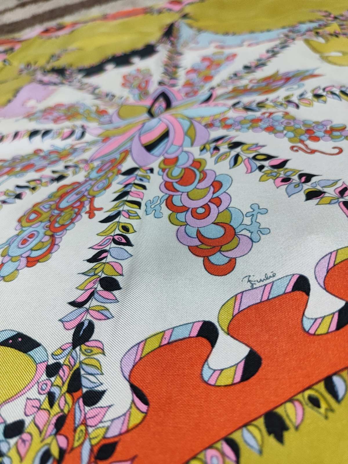 Хустка Шарф Vintage Pucci Silk Scarf Circa 1970