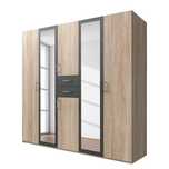Duża szafa z lustrem i szufladami – nowoczesny design