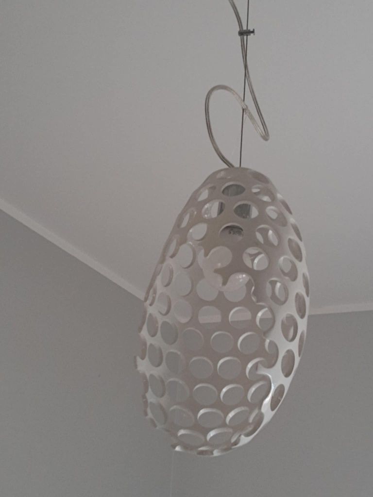 Lampa wisząca biała E27