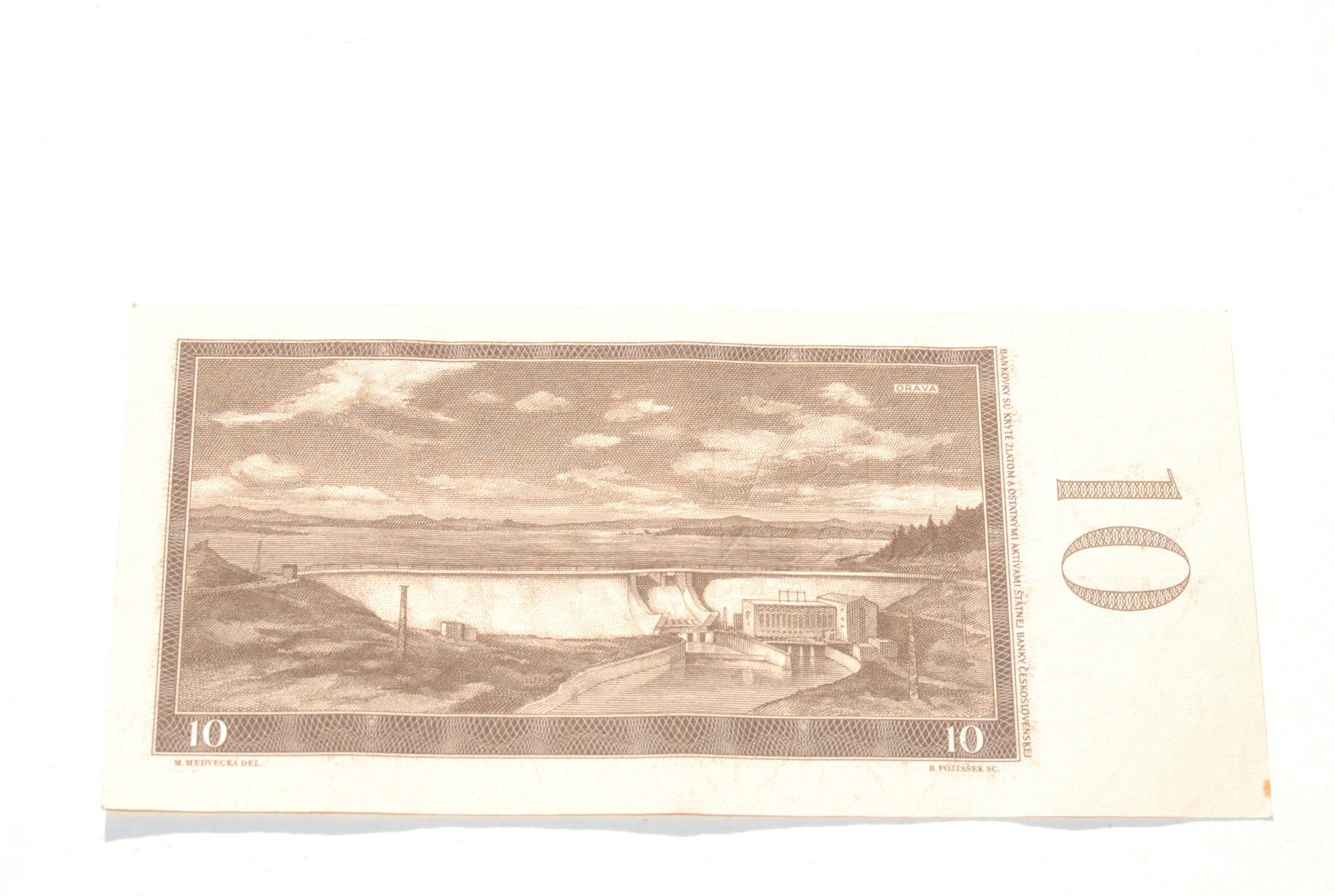 Stary banknot 10 koron Czechosłowacja 1960 antyk