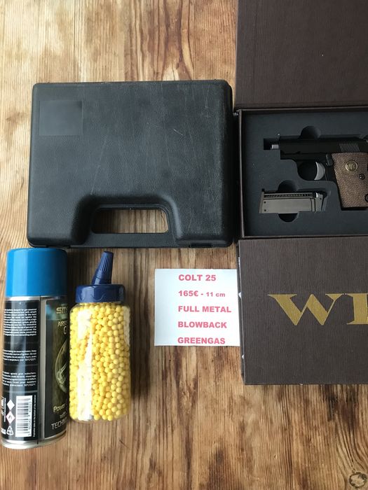 Pistola Airsoft de greengas Colt 25 - Glock 19 - Glock 18C