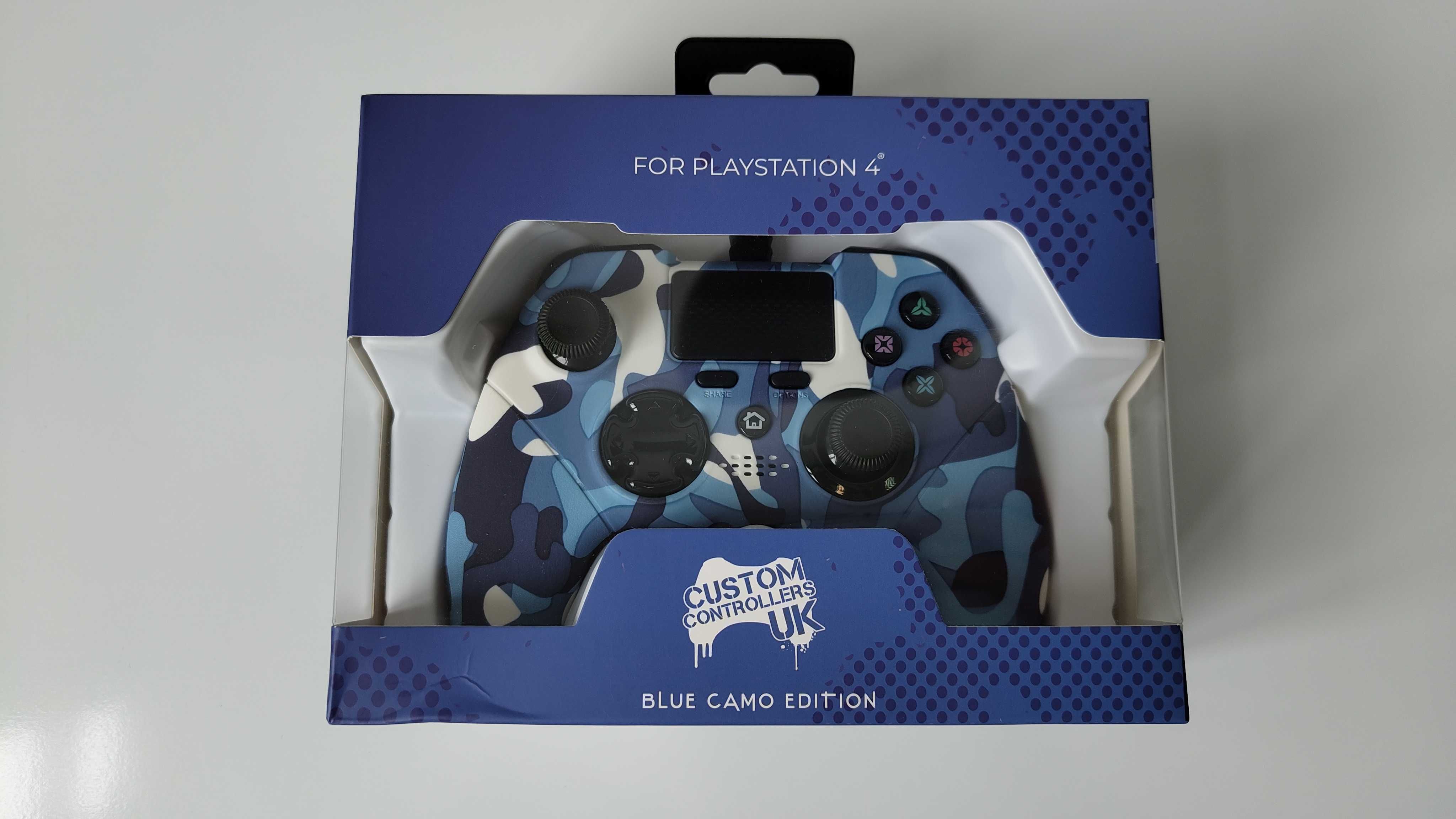 Pad przewodowy do PS4 CUSTOM X Rocker BLUE CAMO EDITION Nowy