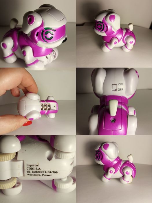 Робот- песик на колесиках. Польща. Оригінал. Працює на батарейках.