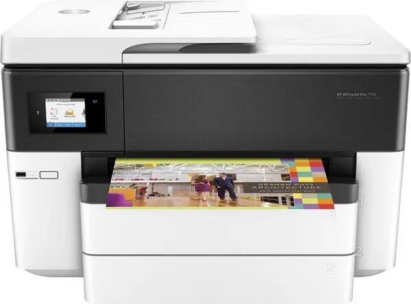 Кольоровий принтер МФУ HP OfficeJet Pro 7740 with Wi-Fi (G5J38A)