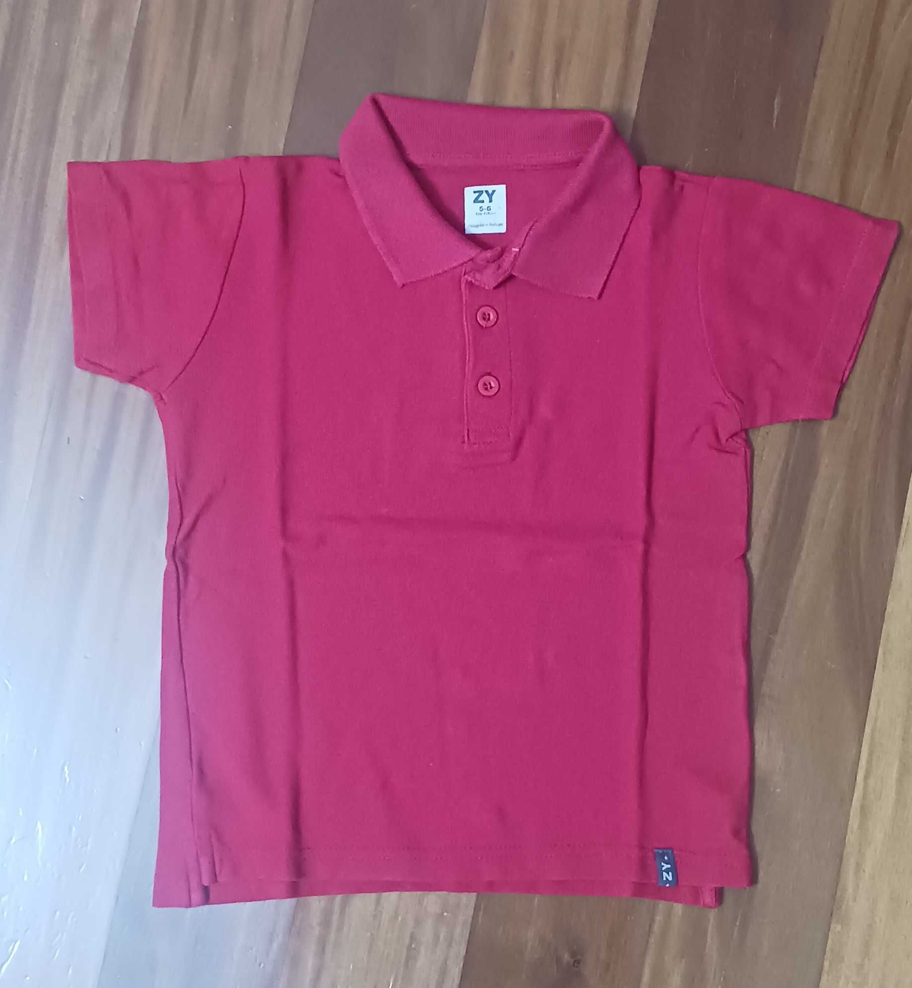 Conjunto de 6 polos para criança - 5/6 anos