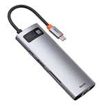 HUB Baseus Metal Gleam 8w1 USB-C - USB-C PD 100W 1x HDMI 4K 30Hz 1x cz