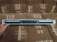 patchpanel rack kat. 5e ZPAS 24x RJ45 ethernet