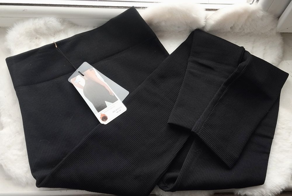 Нові лосини в рубчик на хутрі теплі зимові S-L