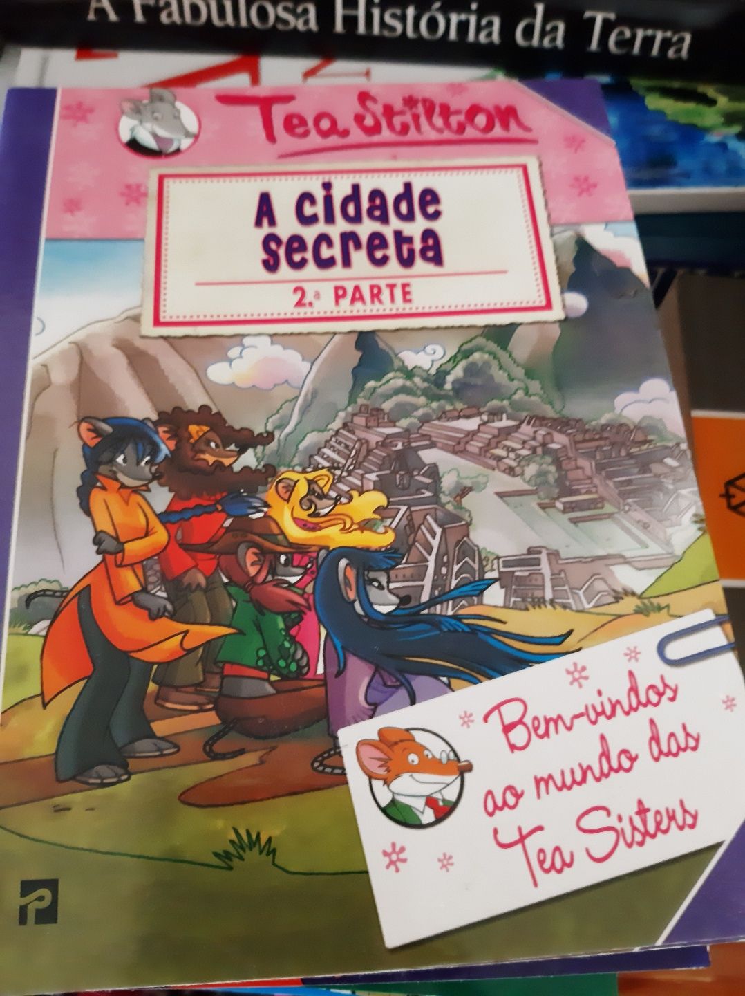 Leitura juvenil sobre as aventuras dos