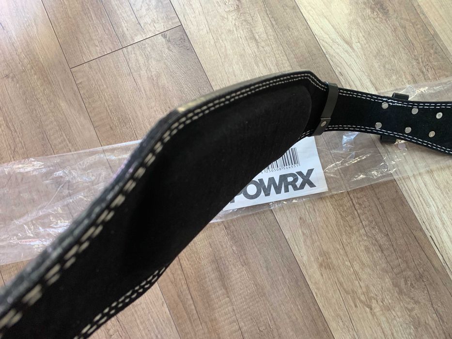 Pas kulturystyczny POWRX do ćwiczeń treningowy siłownia skórzany NOWY