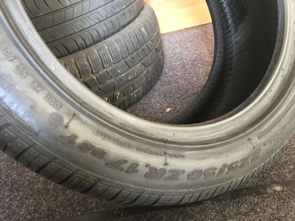 1 szt.opona letnia 225/50ZR17 Pirelli P Zero Rosso 98Y 5.1 mm