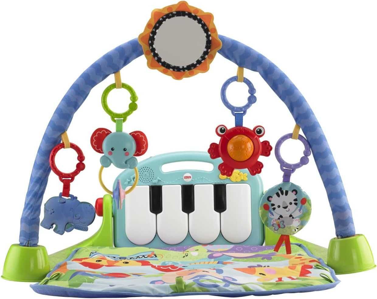 Fisher Price Mata Edukacyjna Gimnastyczna z Pianinkiem HBB73 0+m