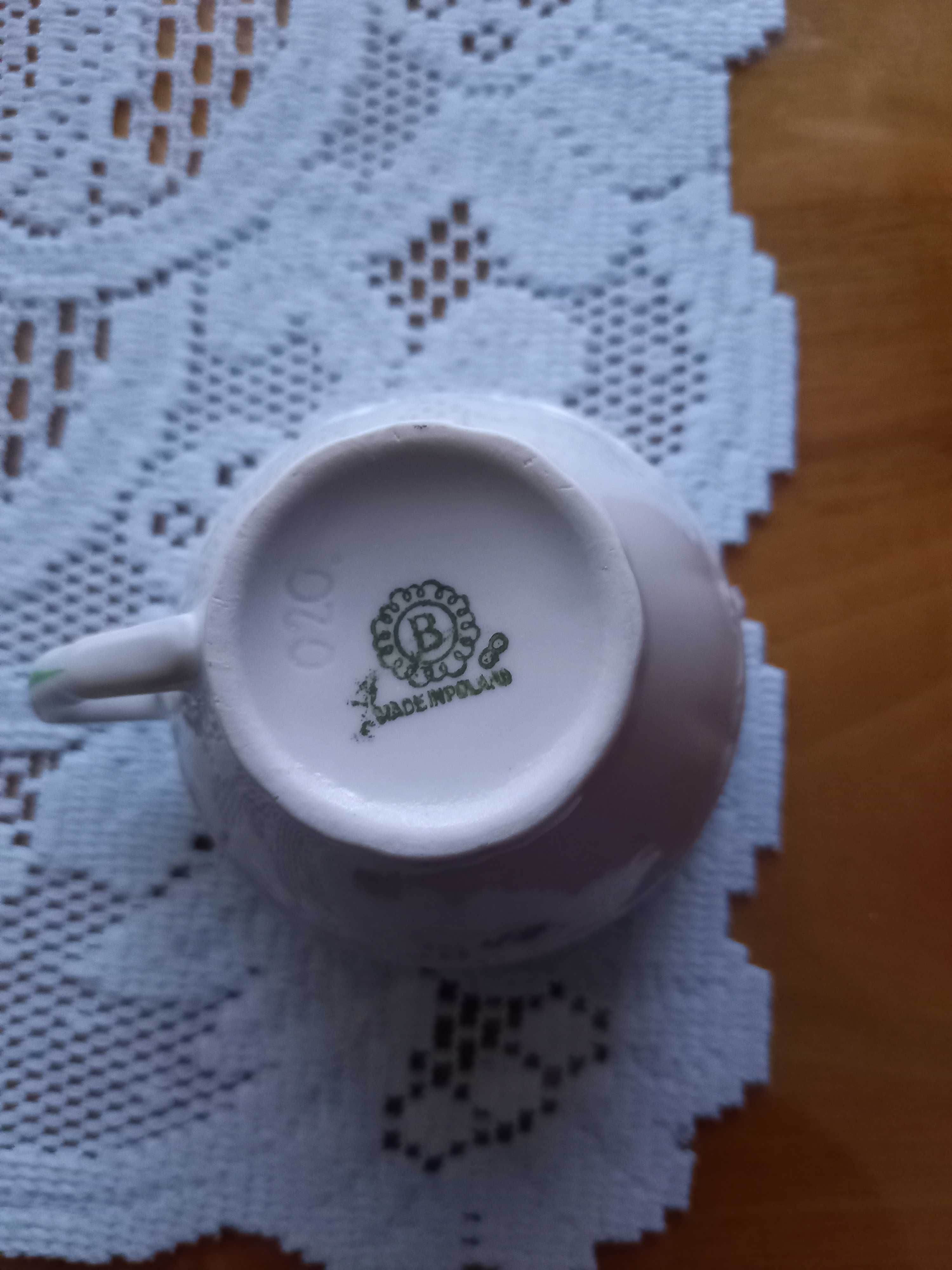 Zestaw kawowy porcelana PRL Bogucice