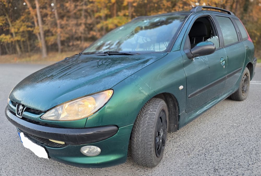 Peugeot 206Sw Kombi 1.1 benzyna Klima Wspomaganie Opony Zimowe Tanio