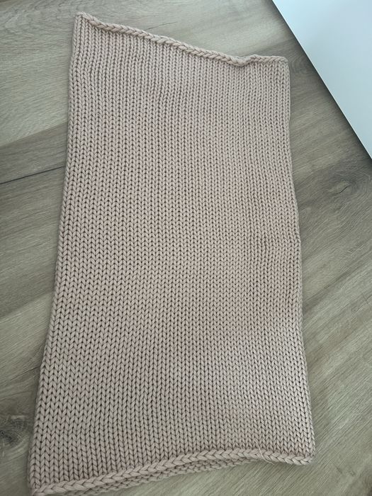 Komin szalik różowy