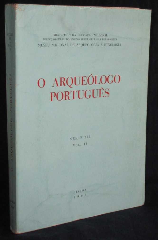Livro O Arqueólogo Português Série III Volume II