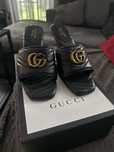 Klapki Gucci skóra naturalna