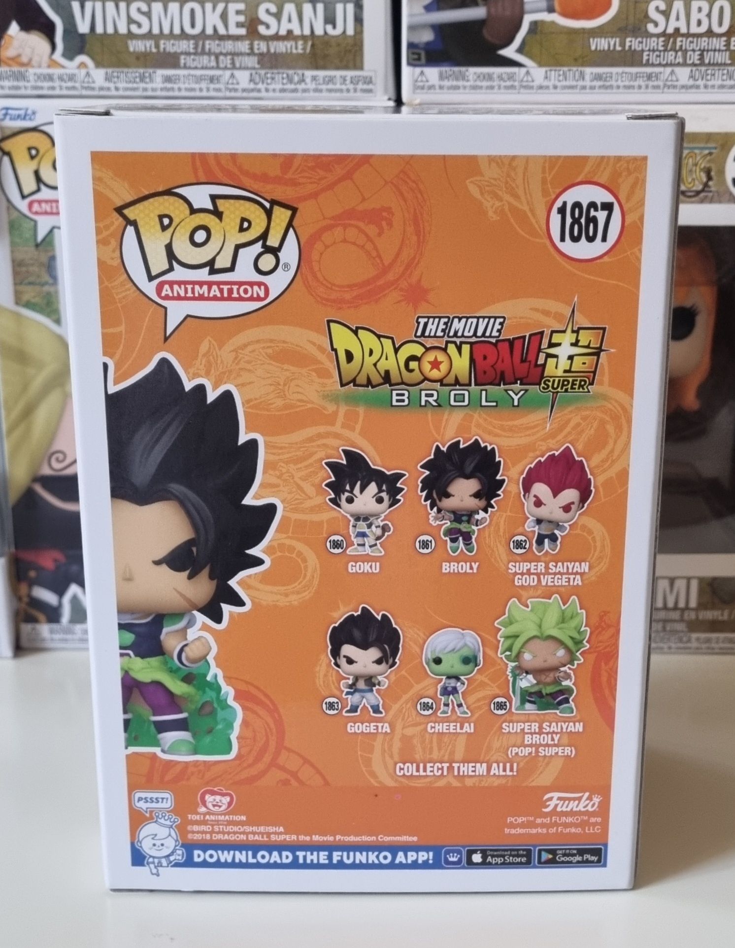 Funko pop Dragonball Super - #1867 Broly.