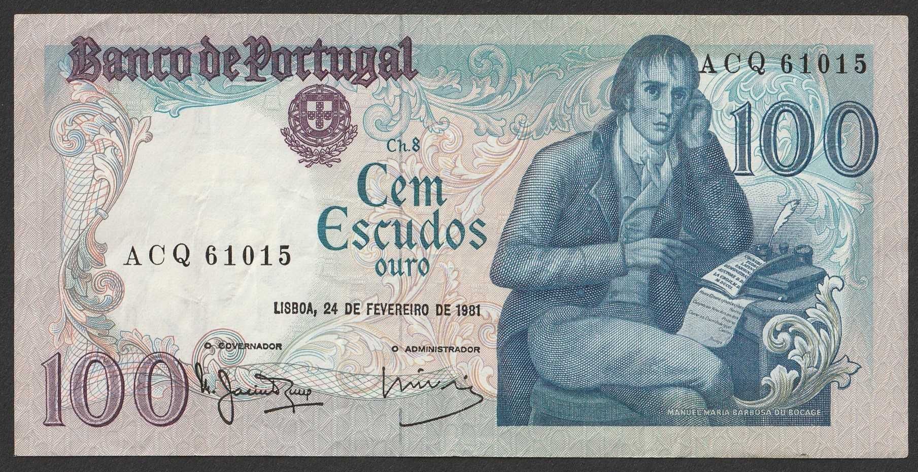 Portugalia 100 escudos 1981 - ACQ