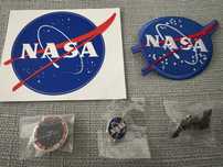 Pack NASA ( pins, patch, autocolante )
