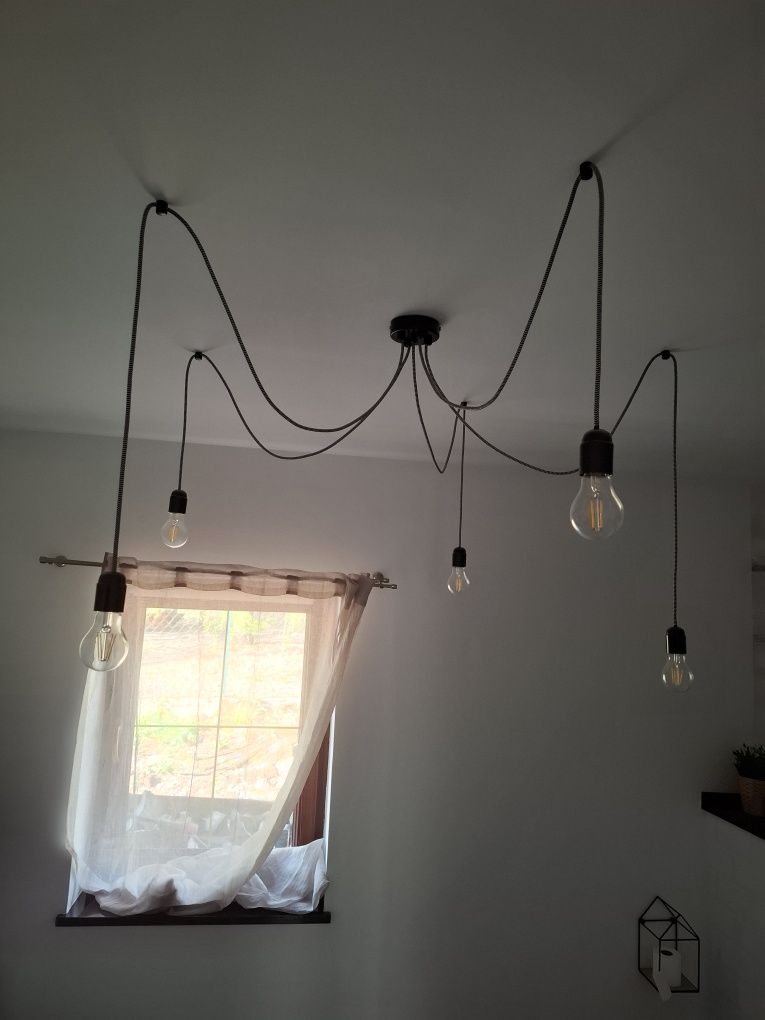 Lampa pająk,komplet żarówek