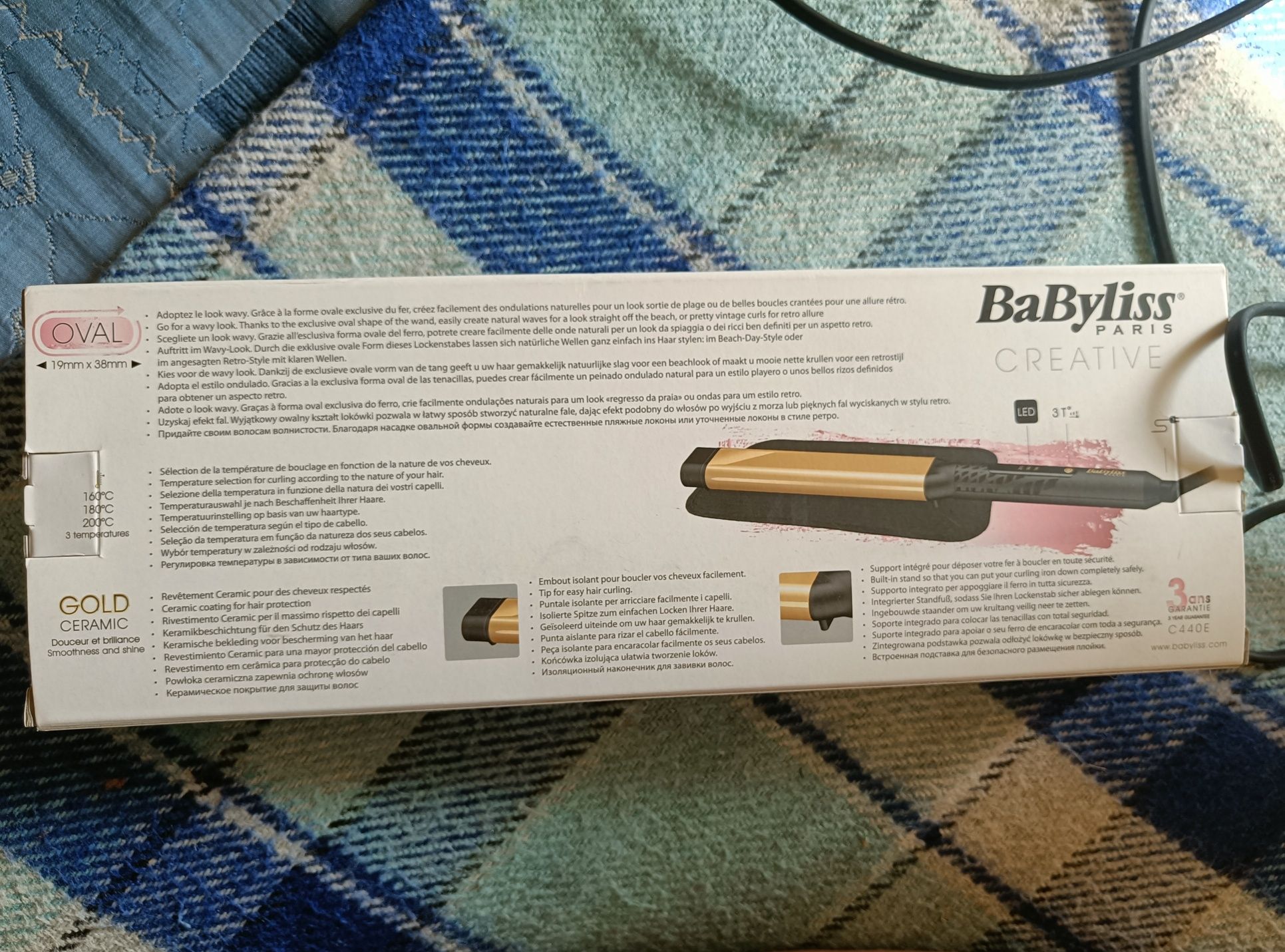 Плойка Babyliss Gold Ceramic Creative