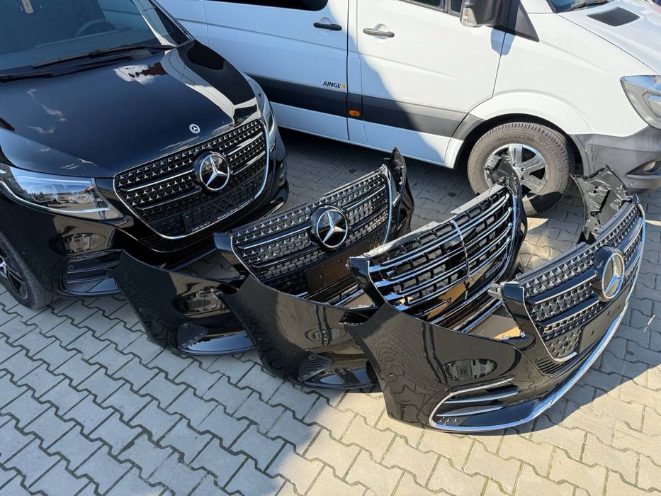 Бампер передній рестайловий 2024-2025р Vito V-class Веклас Metris W447