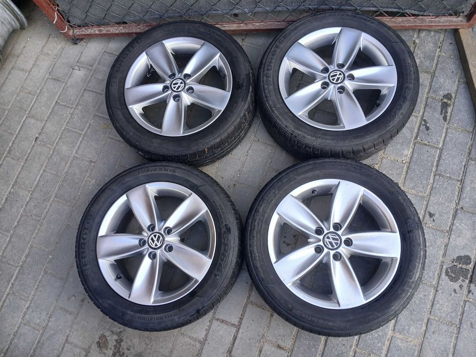 4x koła letnie R15 5x100 Vw Polo Bora Golf 4 Skoda Rapid Fabia Seat