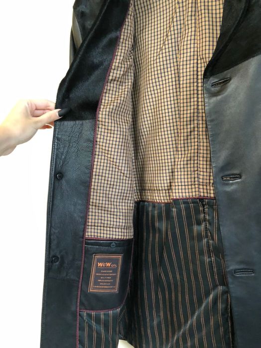 Педжак кожаный 53-54р.