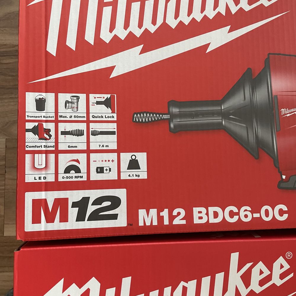 Przepychacz do rur milwaukee M12 BDC6 nowe