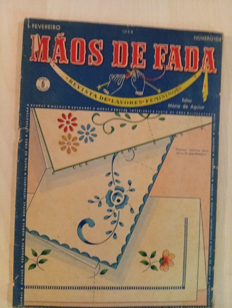 Mãos de Fada, revista de lavores feminino. Lote 3 revistas.