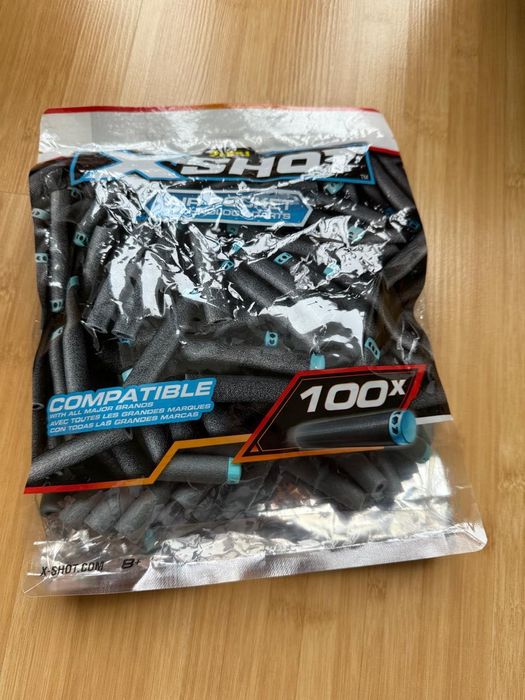 Пистолет Zuru X-Shot Fury 4 пули 100 шт.