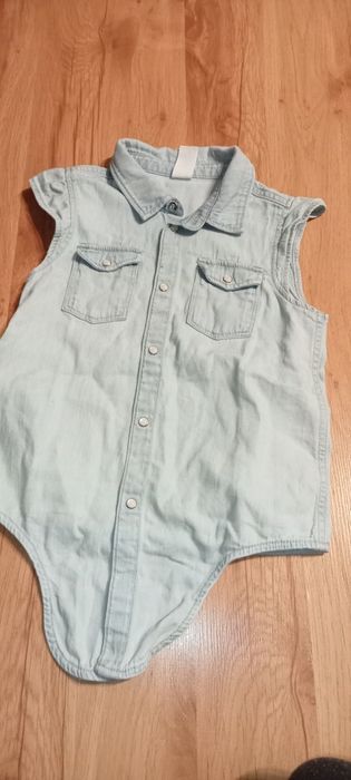 Jeansowa kamizelka dla dziewczynki 122
